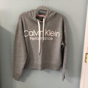 Grey Calvin Klein pull over sweatshirt